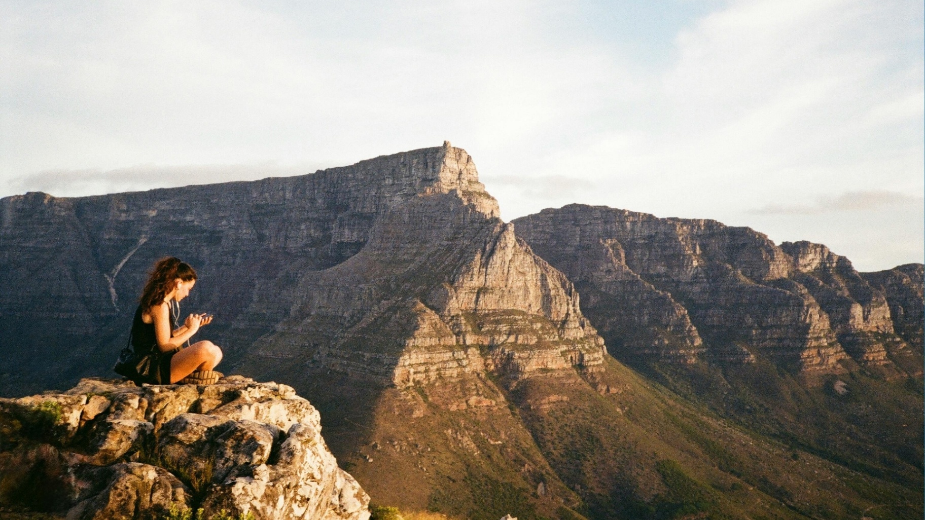 Overlooking Table Mountain from Lion's Head